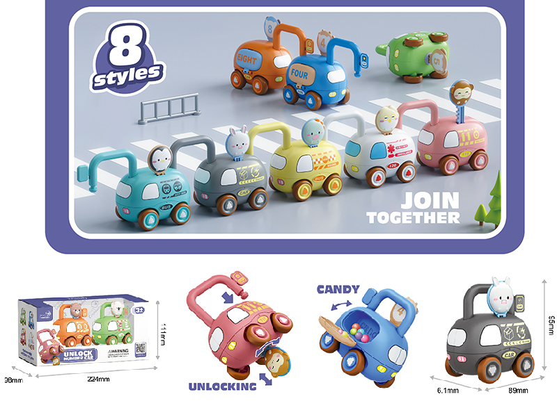 Unlock Number Cars(2PCS)