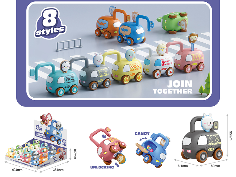 Unlock Number Cars(16PCS)