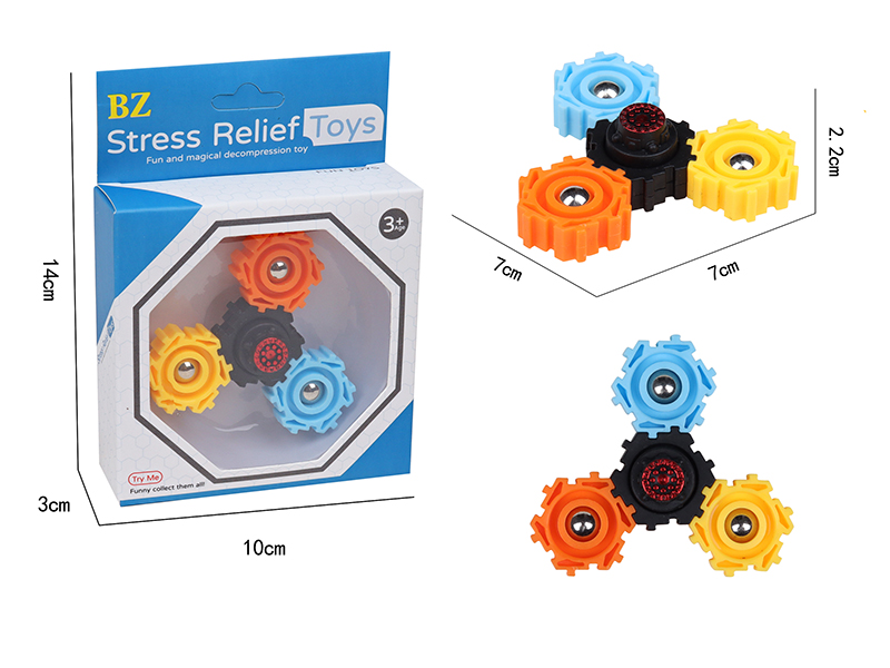 Relief Stress Toys Building Blocks Finger Spinner 4pcs