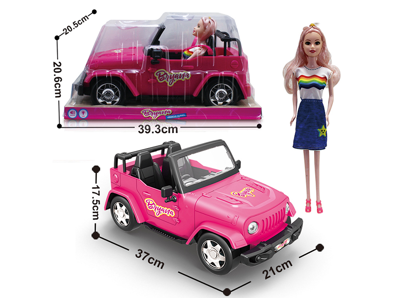 Slide Jeep Truck With Doll(Lights,Music)
