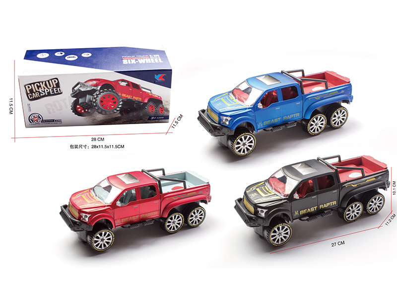 1:16 B/O Go And Bump Six Wheel Ford Pickup Car With Light And Music