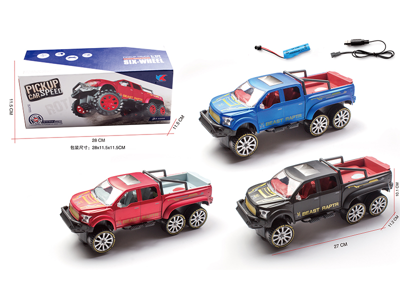 1:16 B/O Go And Bump Six Wheel Ford Pickup Car With Light And Music