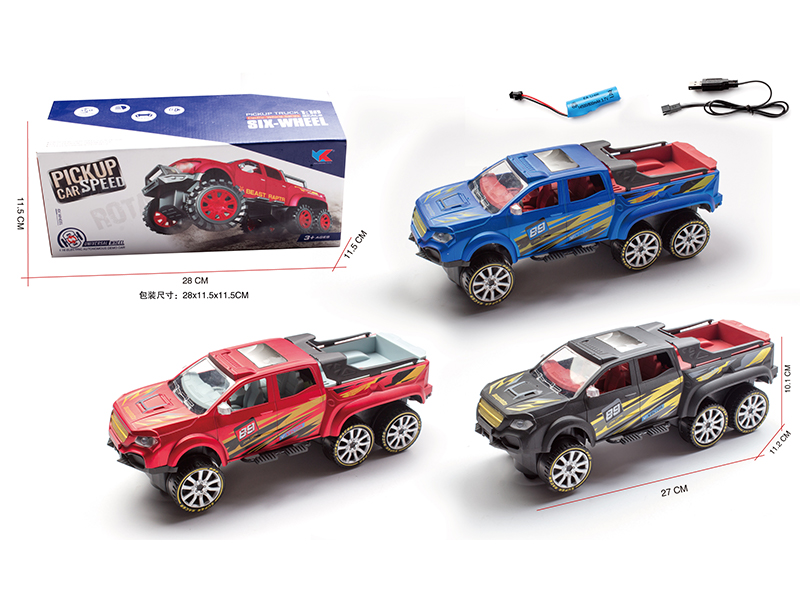 1:16 B/O Go And Bump Six Wheel Mercedes Benz Pickup Racing Car With Light And Music