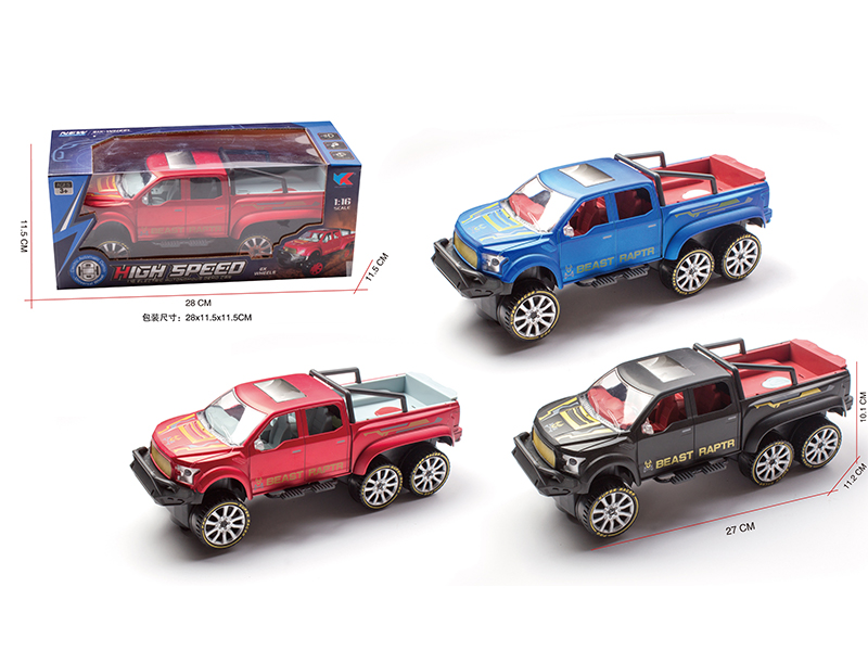 1:16 B/O Go And Bump Six Wheel Ford Pickup Car With Light And Music