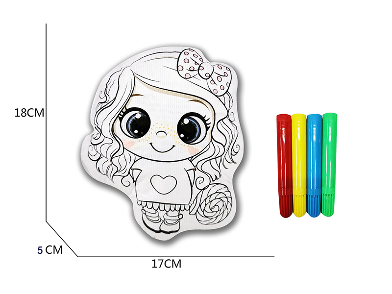 DIY Coloured Drawing Girl Toys