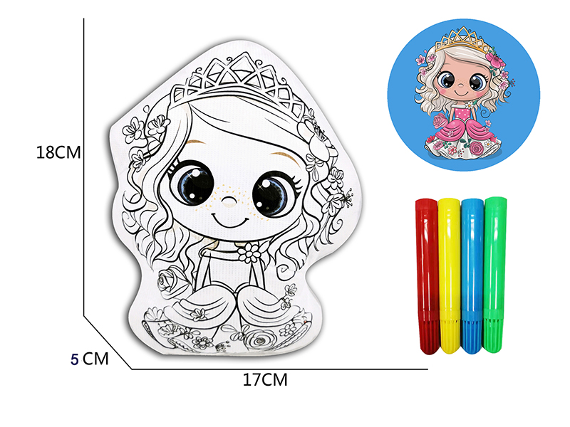 DIY Coloured Drawing Girl Toys