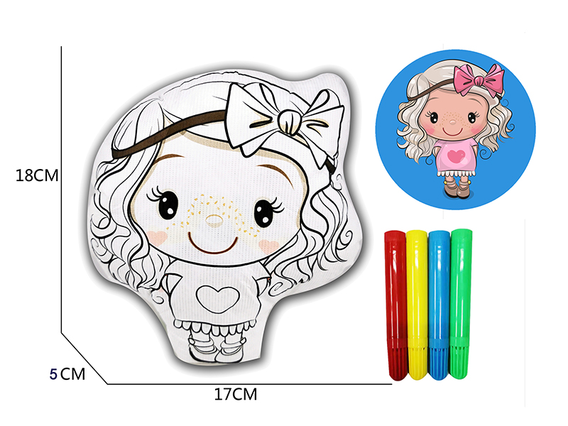 DIY Coloured Drawing Girl Toys