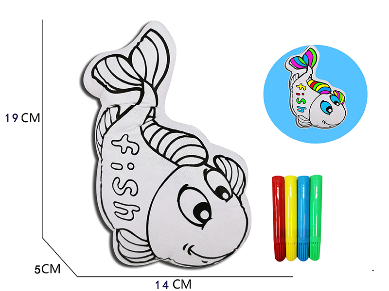 DIY Coloured Drawing Fish Toys