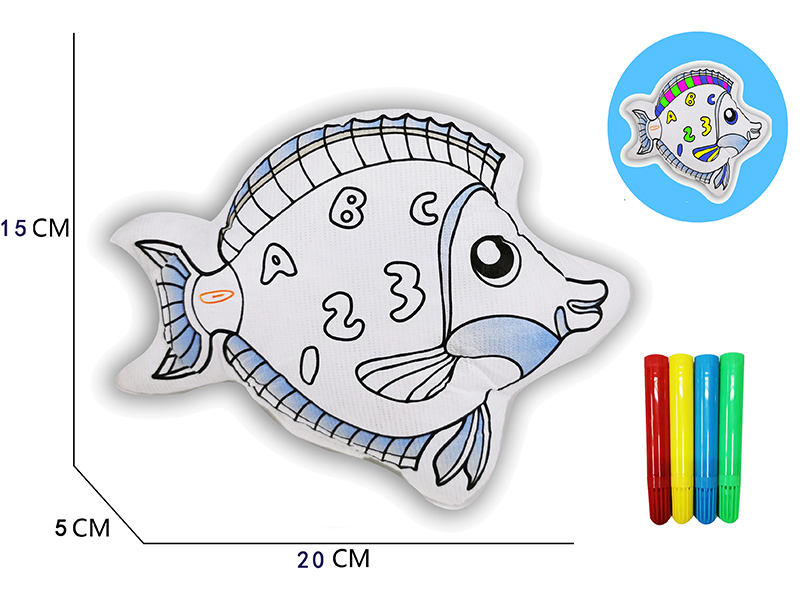 DIY Coloured Drawing Fish Toys