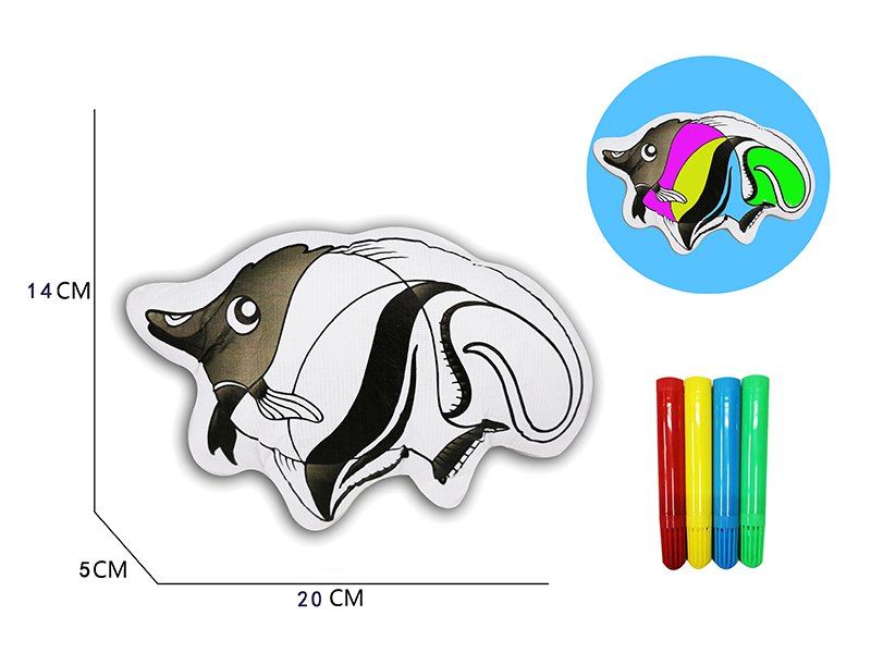 DIY Coloured Drawing Fish Toys