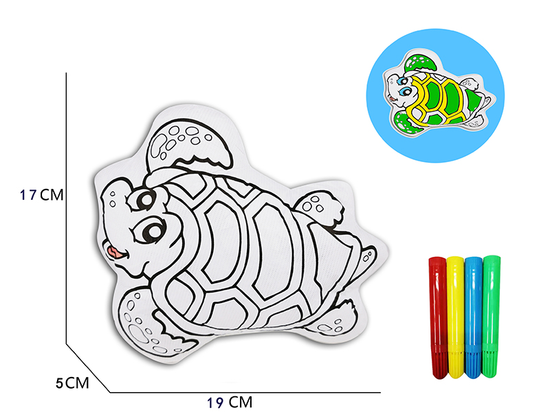 DIY Coloured Drawing Sea Turtle Toys