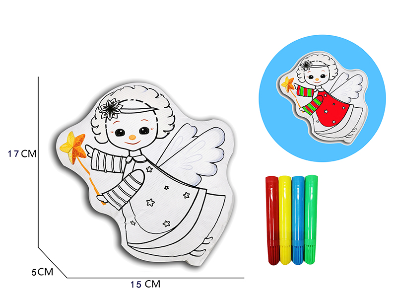 DIY Coloured Drawing Angel Toys