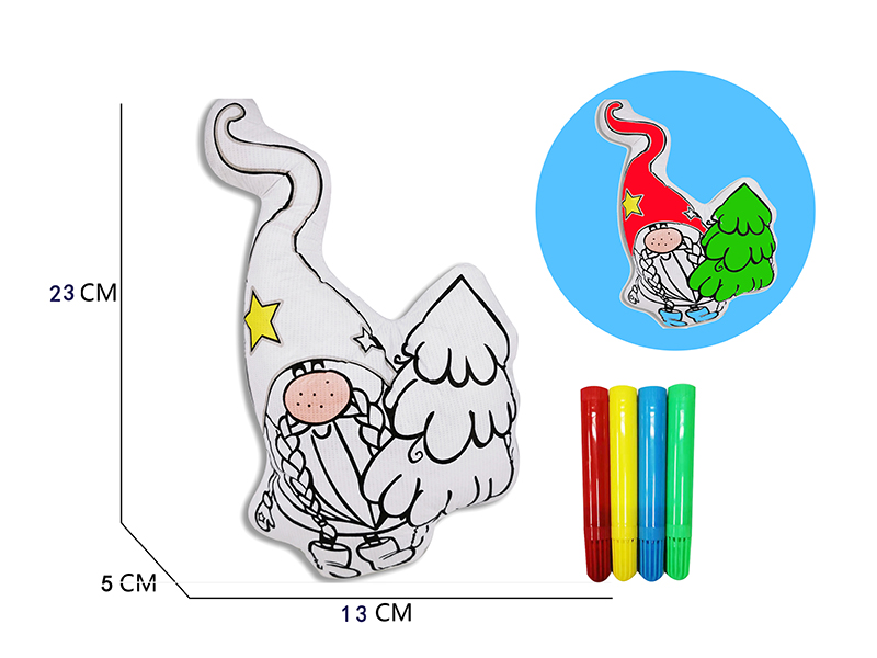 DIY Coloured Drawing Santa Claus