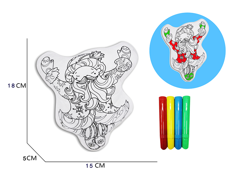 DIY Coloured Drawing Santa Claus