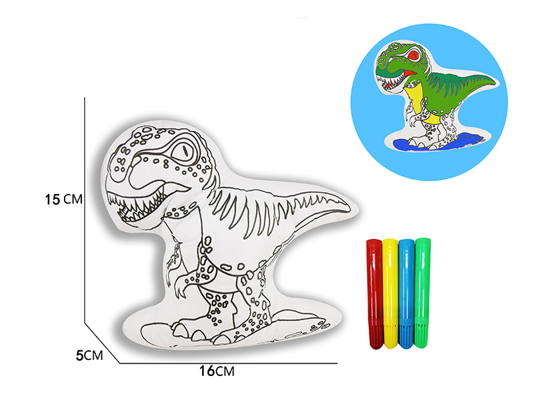 DIY Coloured Drawing Tyrannosaurus Rex Toys