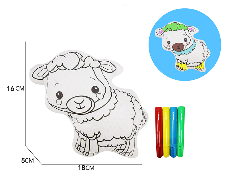 DIY Coloured Drawing Sheep Toys