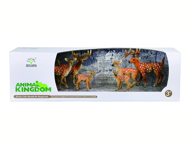 Sika Deer Animal Models 6pcs