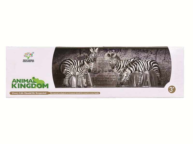 Zebra Animal Models 4pcs