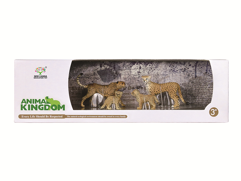 Leopard Animal Models 4pcs