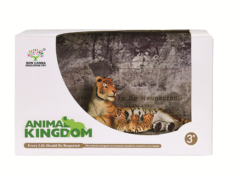 Tigress And Tiger Cub Animal Models 2pcs