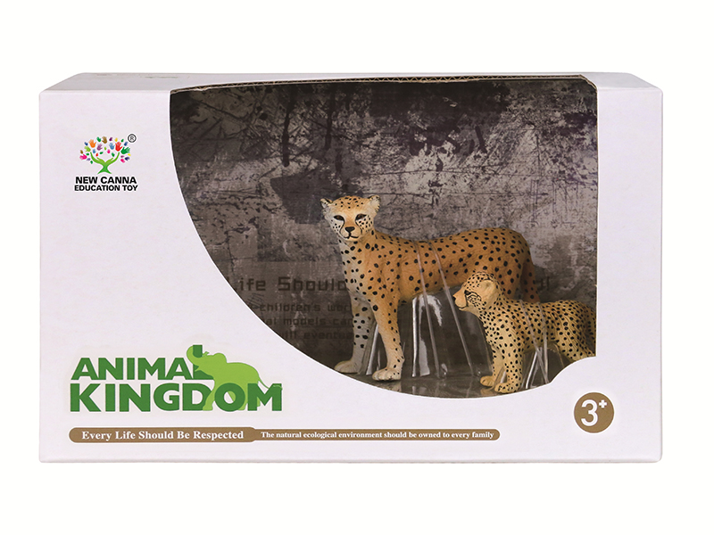 Leopardess Animal Models 2pcs