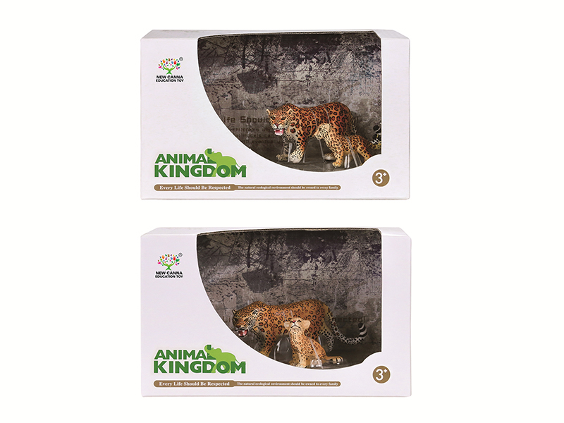 Leopards Animal Models 2pcs(Two Mixed)