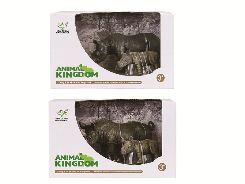 Rhino Animal Models 2pcs