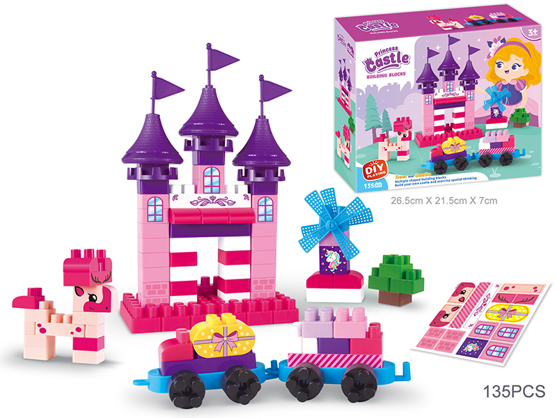 135Pcs Princess Castle Building Blocks
