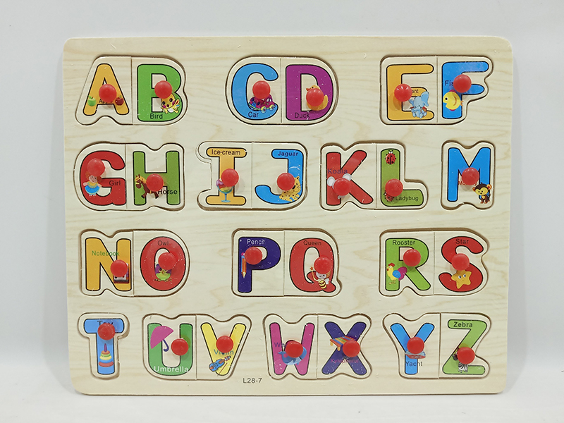 Wooden Letter Hand Grab Puzzle