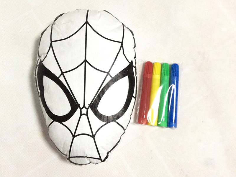 Creative DIY Stuffed Washable Coloring Toys - Spider-Man