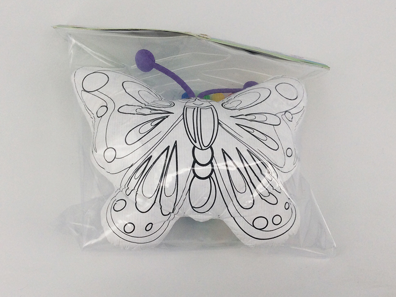 Creative DIY Stuffed Washable Coloring Toys - Butterfly