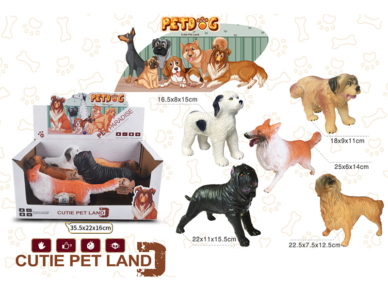 5PCS Simulation Vinyl Animal Toy