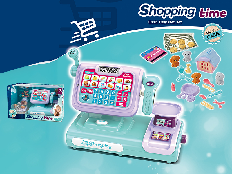 Cash Register Pet Set(Touch Screen ,With Voice Function,Microphone)