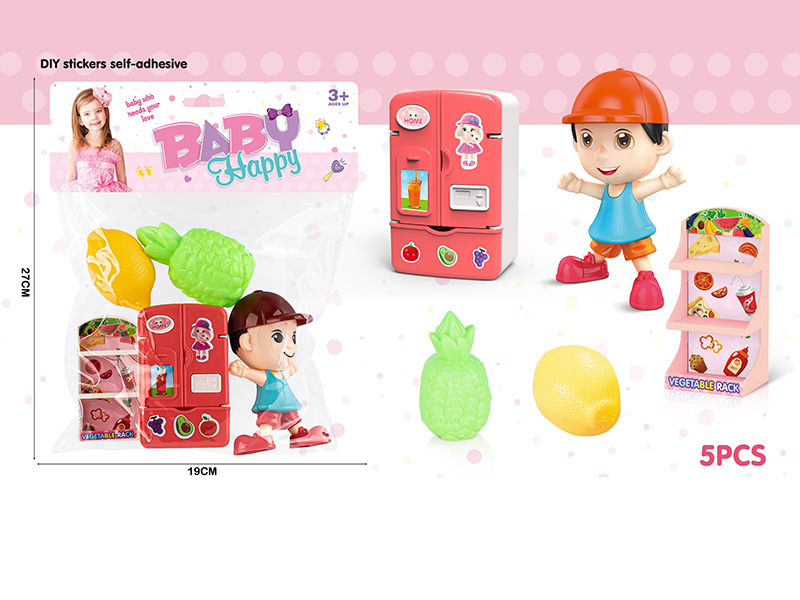 Cartoon Doll + Refrigerator