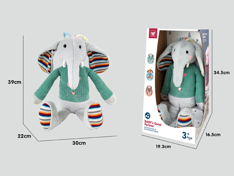 Induction Beat Plush Elephant Toy