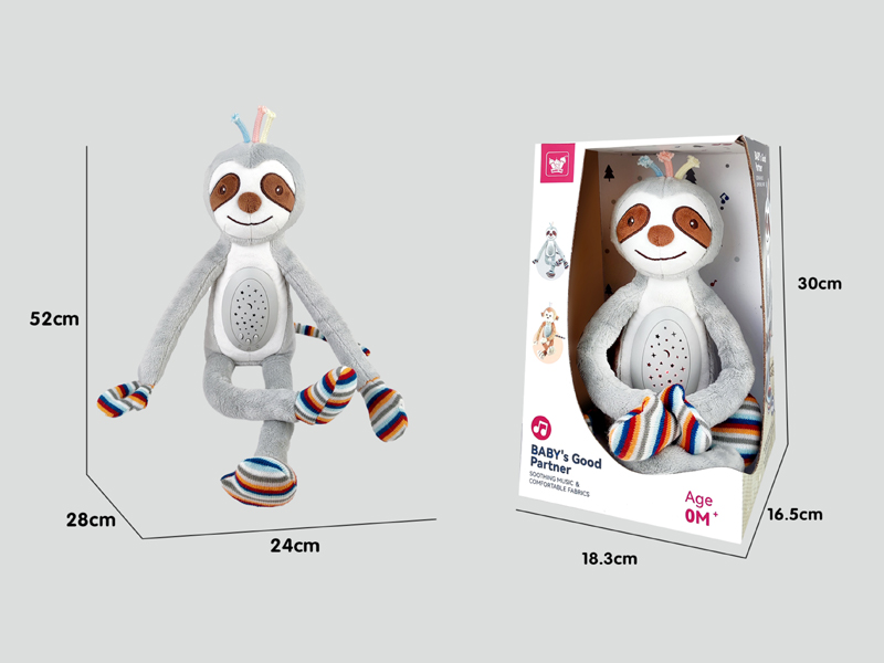 Plush Sloth With Sound And Light