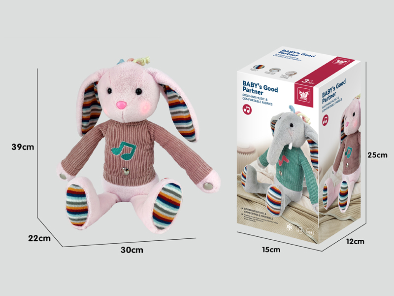 Induction Beat Plush Rabbit Toy