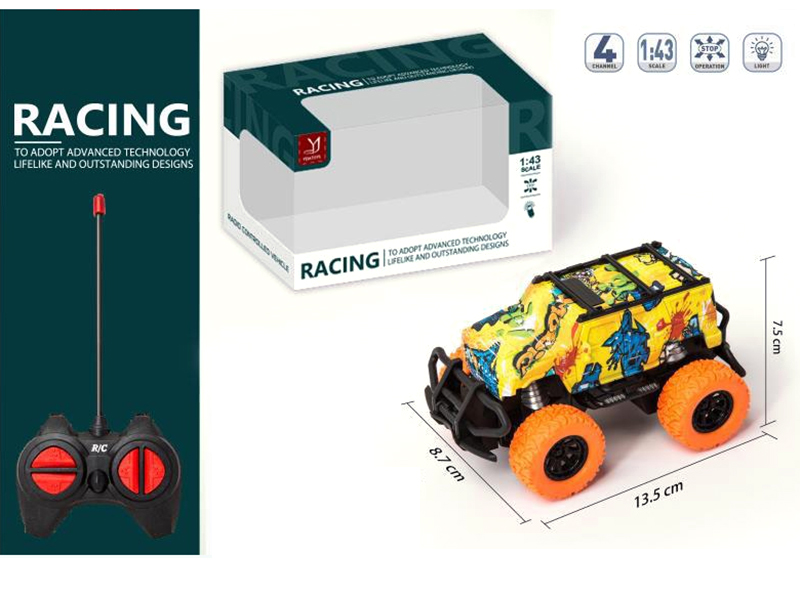 1:43 4 Channel Remote Control Car(Graffiti)
