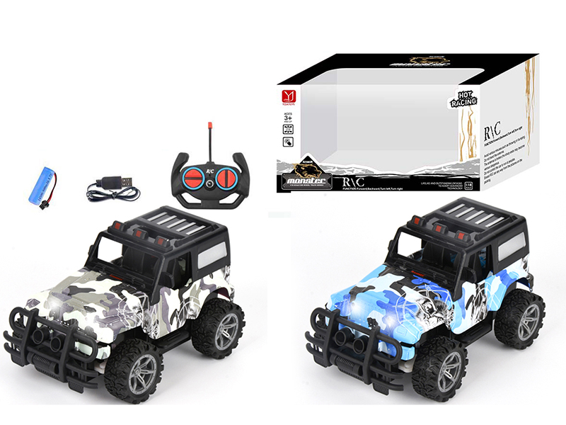 1:18 4 Channel Remote Control Jeep SUV