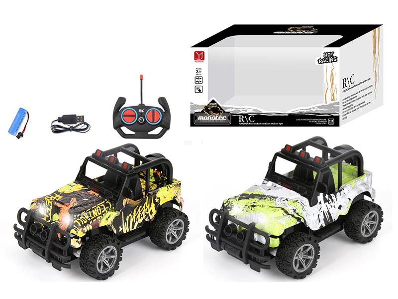 1:18 4 Channel Remote Control Wrangler SUV