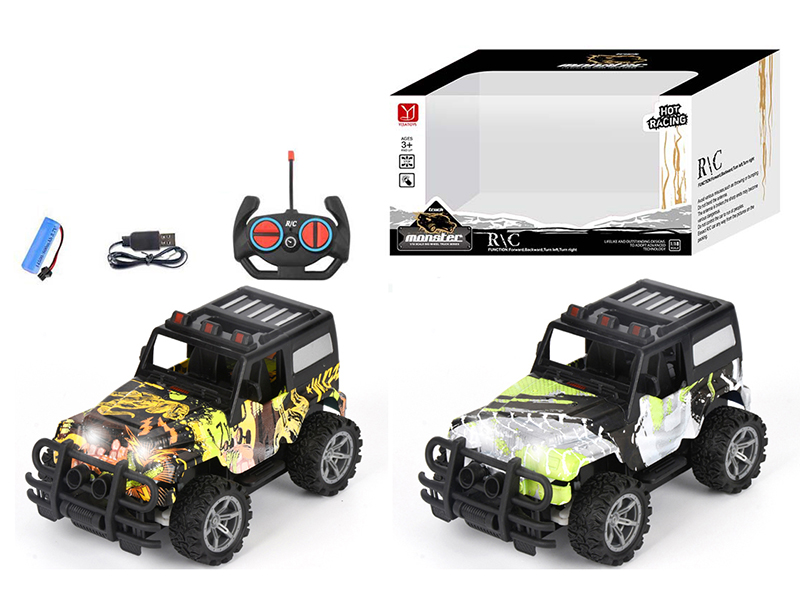 1:18 4 Channel Remote Control Jeep SUV