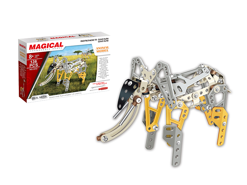 DIY Metal Building Blocks - Elephant 136pcs