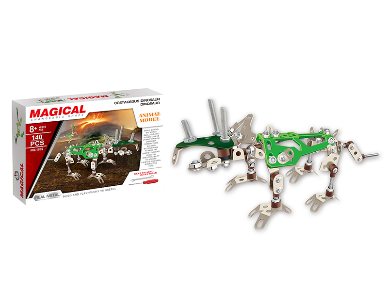 DIY Metal Building Blocks - Triceratops 140pcs