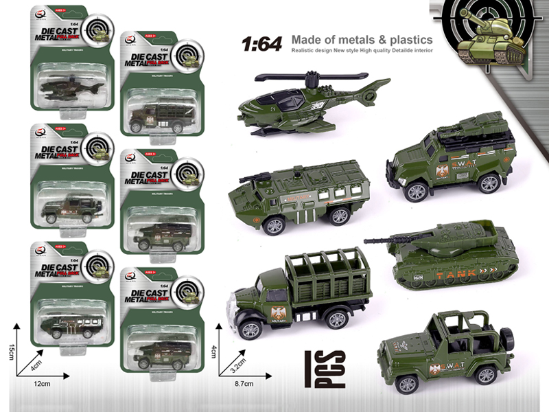 1:64 Alloy Pull Back Car