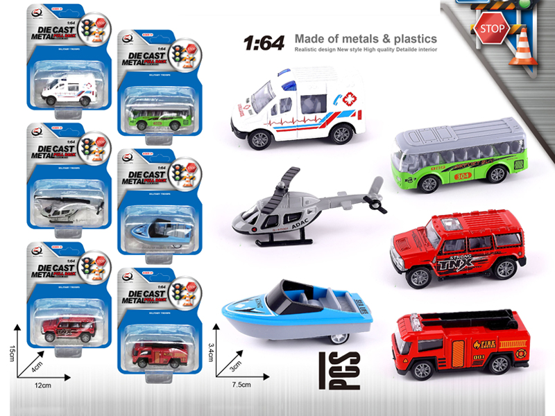 1:64 Alloy Pull Back Car