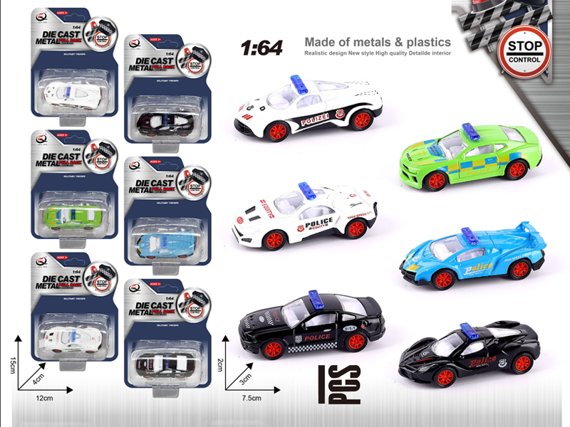 1:64 Alloy Pull Back Car