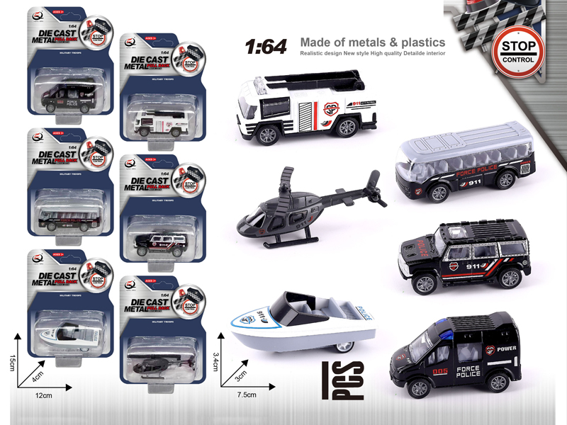 1:64 Alloy Pull Back Car