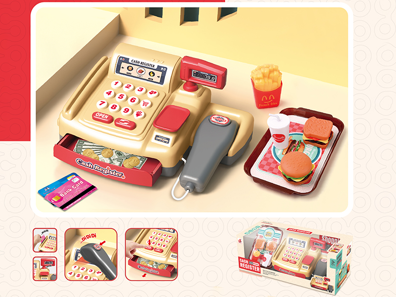Cash Register Hamburger Set(Three Switching Mode Functions)