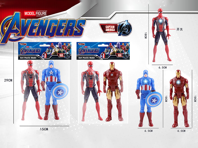 Avengers Assemble Toys Model Figure 2pcs
