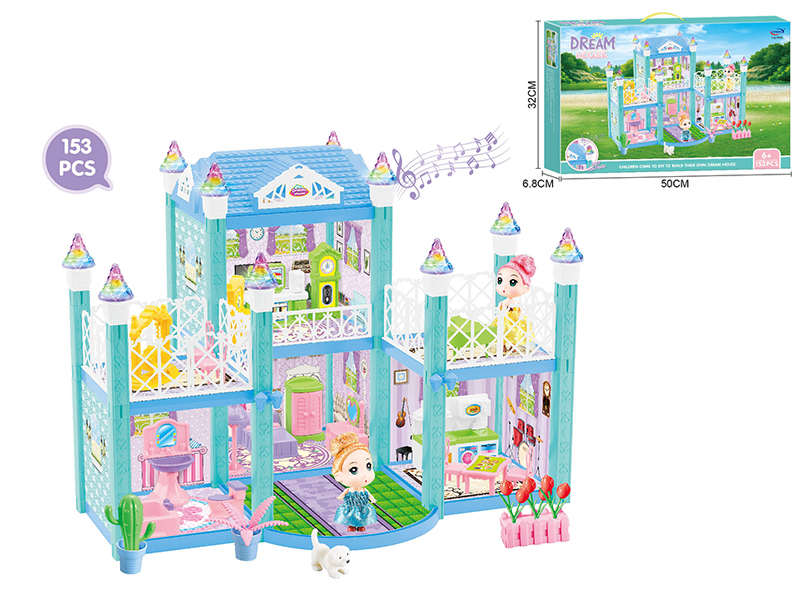 DIY Scene Villa(With Lights And Music)153pcs